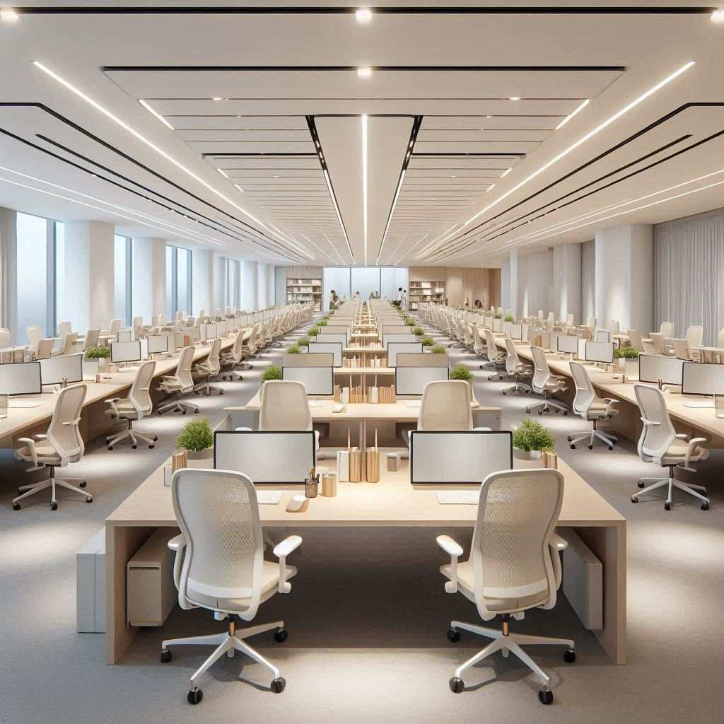 行政前台怎样确认客户回访密集进行相关的写字楼办公办公区照明舒适度已经闭环